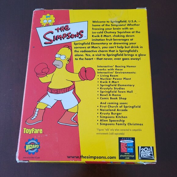 NEW Homer Simpson Playmates Boxing Homer Figure Toyfare Wizard The Simpsons NWT - Picture 5 of 7